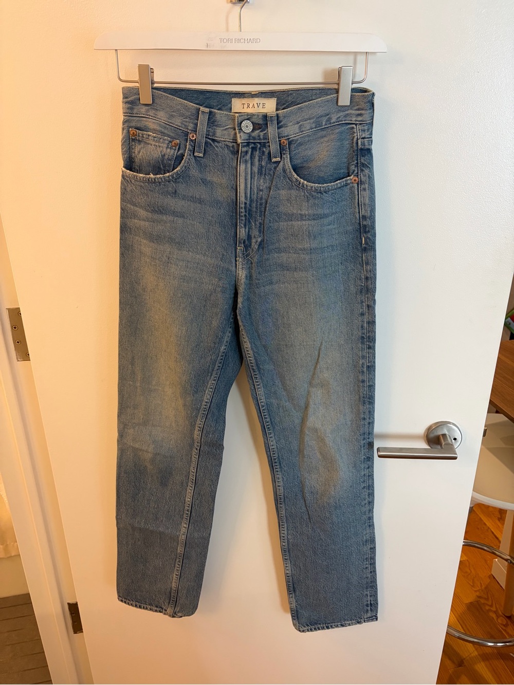 TRAVE Women’s Blue Straight-Leg Jeans